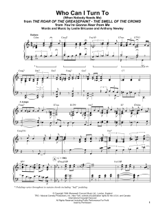 Who Can I Turn To (When Nobody Needs Me) von Bill Evans (Download) 
