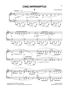 Five Impromptus - V. Andante (Download) 
