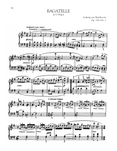 Bagatelle In G Major, Op. 126, No. 1 (Download) 