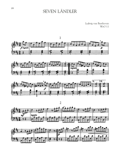 Seven Landler, WoO 11 (Download) 