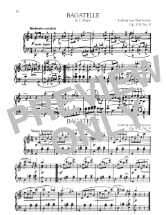 Bagatelle In C Major, Op. 119, No. 8 (Download) 