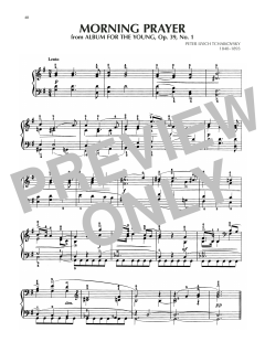 Morning Prayer, Op. 39, No. 1 (Download) 