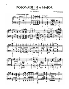 Polonaise In A Major, Op. 40, No. 1 (Download) 