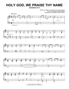 Holy God, We Praise Thy Name von Ignaz Franz (Download) 