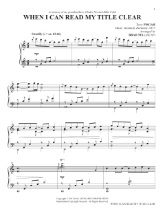 When I Can Read My Title Clear von Isaac Watts (Download) 
