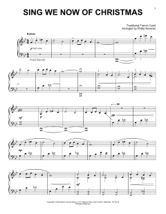 Sing We Now Of Christmas von Traditional French Carol (Download) 