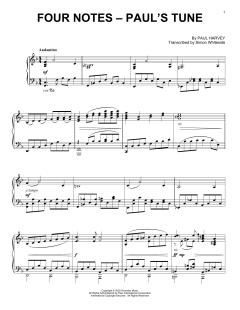 Four Notes - Paul's Tune von Paul Harvey (Download) 