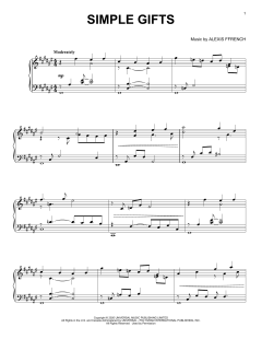 Simple Gifts von Alexis Ffrench (Download) 
