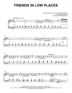 Friends In Low Places [Classical version] von Garth Brooks (Download) 