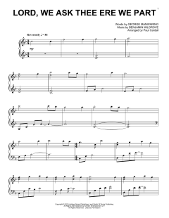 Lord, We Ask Thee Ere We Part von Paul Cardall (Download) 