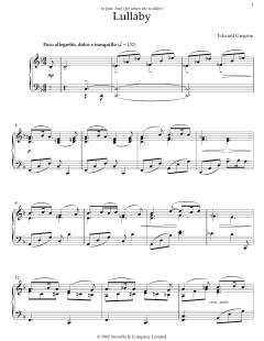 Lullaby von Edward Gregson (Download) 