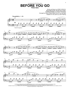 Before You Go von The Piano Guys (Download) 