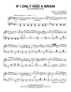 If I Only Had A Brain von Harold Arlen (Download) 