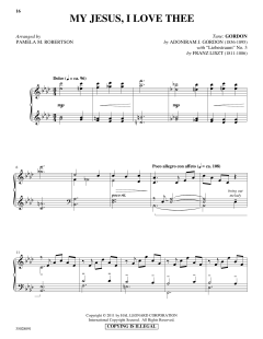 My Jesus, I Love Thee (with "Liebestraum") von Franz Liszt (Download) 