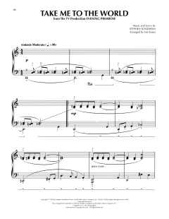 Take Me To The World von Stephen Sondheim (Download) 