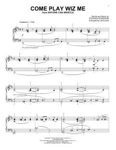 Come Play Wiz Me von Stephen Sondheim (Download) 