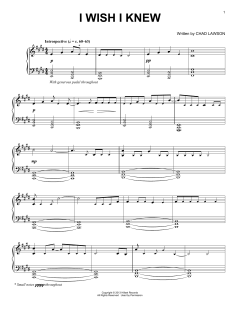 I Wish I Knew (Download) 