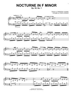 Nocturne In F Minor, Op. 55, No. 1 von Frédéric Chopin (Download) 