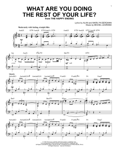 What Are You Doing The Rest Of Your Life? [Jazz version] von Alan Bergman (Download) 