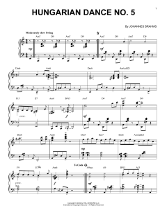 Hungarian Dance No. 5 [Jazz version] von Johannes Brahms (Download) 