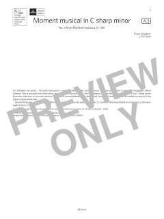 Moment musical in C sharp minor (Download) 