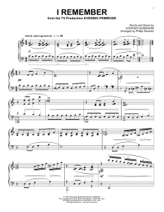 I Remember von Stephen Sondheim (Download) 