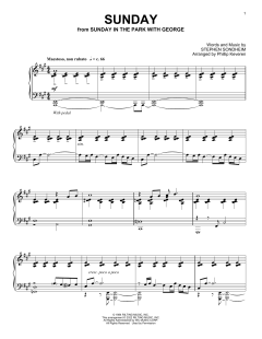Sunday von Stephen Sondheim (Download) 