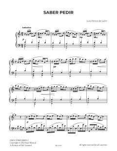 Saber pedir von Luis Ponce de León (Download) 