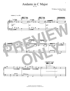 Andante, K. 1A (Download) 