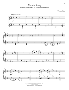 March Song von Ulysses Kay (Download) 