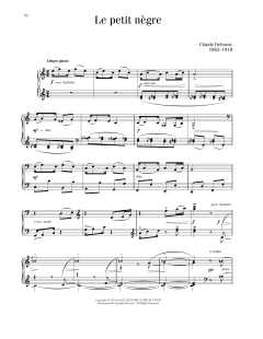 Le Petit Negre von Claude Debussy (Download) 