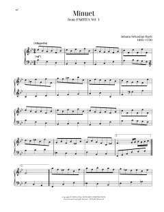 Menuet von Johann Sebastian Bach (Download) 