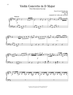 Violin Concerto in D Major, Op. 35, First Movement Excerpt (Download) 