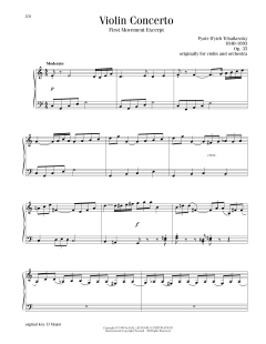 Violin Concerto in D Major, Op. 35, First Movement Excerpt (Download) 