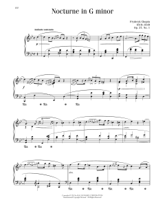 Nocturne In G Minor, Op. 37, No. 1 von Frédéric Chopin (Download) 