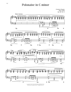 Polonaise In C Minor, Op. 40, No. 2 von Frédéric Chopin (Download) 