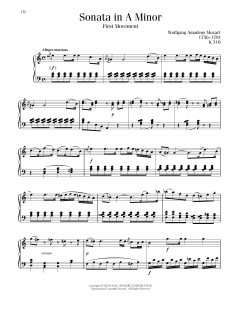 Sonata No. 8 In A Minor, K. 310 (Download) 