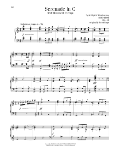 Serenade In C, Op. 48, First Movement Excerpt (Download) 