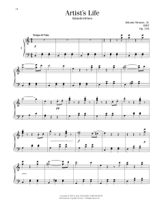 Artist's Life, Op. 316 (Download) 