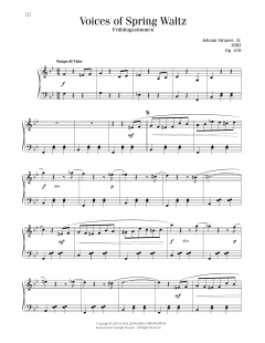 Voices Of Spring Waltz, Op. 410 (Download) 