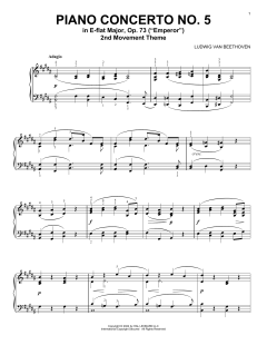 Piano Concerto No. 5, 2nd Movement (Download) 