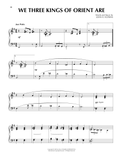 We Three Kings Of Orient Are [Jazz version] von John H. Jr. Hopkins (Download) 