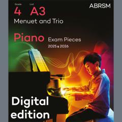 Menuet and Trio (Grade 4, list A3, from the ABRSM Piano Syllabus 2025 & 2026) (Download) 