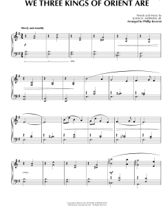 We Three Kings Of Orient Are [Celtic version] von John H. Jr. Hopkins (Download) 