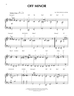 Off Minor von Thelonious Monk (Download) 