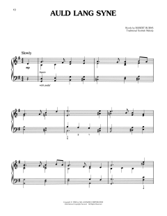 Auld Lang Syne von Robert Burns (Download) 
