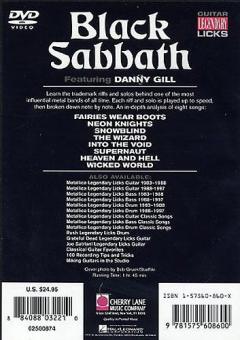 Guitar Legendary Licks von Black Sabbath 