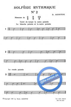 Rhythmische Notenlehre Band 2 von Dante Agostini 