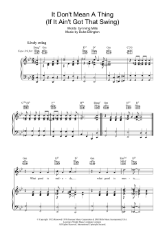 It Don't Mean A Thing (If It Ain't Got That Swing) von Duke Ellington (Download) 