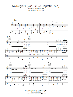 No Regrets (Non, Je Ne Regrette Rien) von Édith Piaf (Download) 